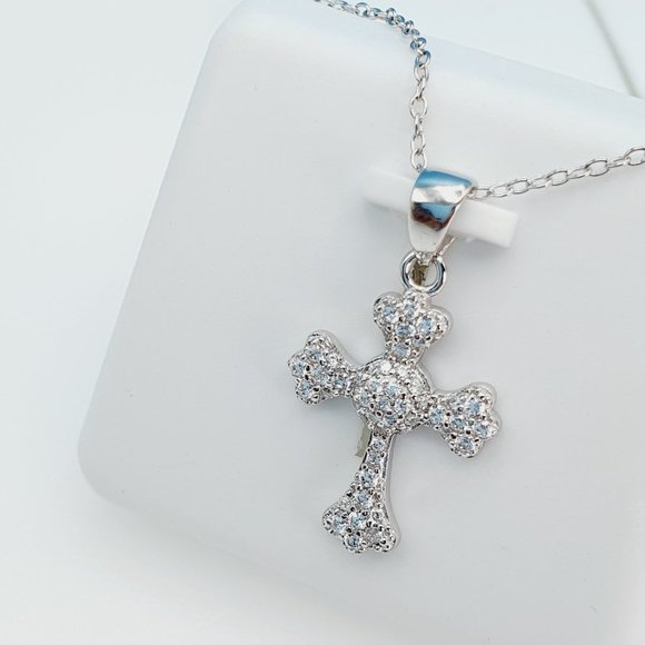 "925 Sterling Silver Cubic Zirconia Necklace, U19254727 - Picture 2 of 10